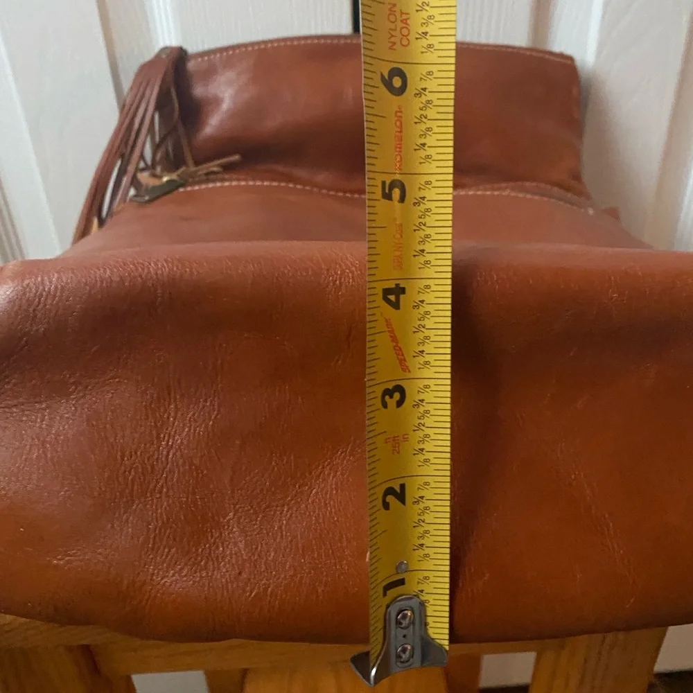 Patricia Nash Chestnut Brown Leather Backpack